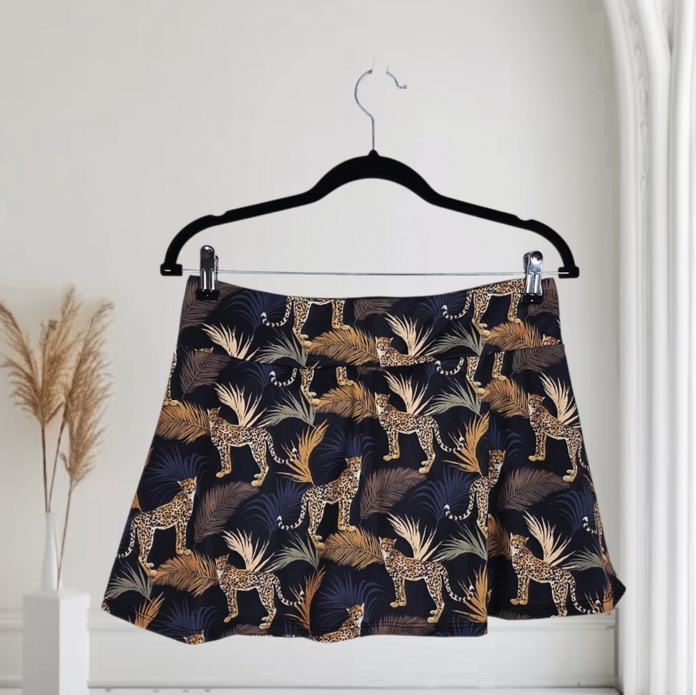 Runway Athletics Animal Print Skirt Skort Size Women-s Large